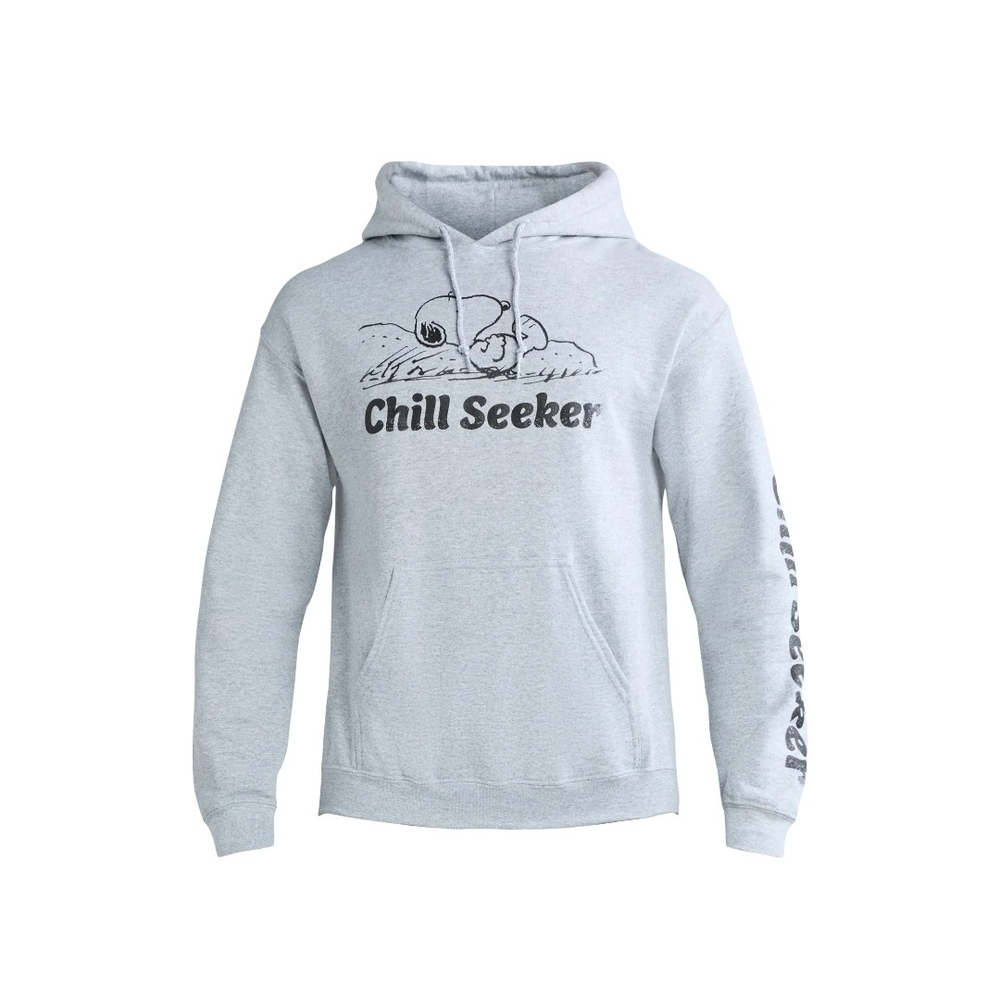 NWT Hybrid Men's Size Large Light Gray Chill Seeker Snoppy Hoodie :)